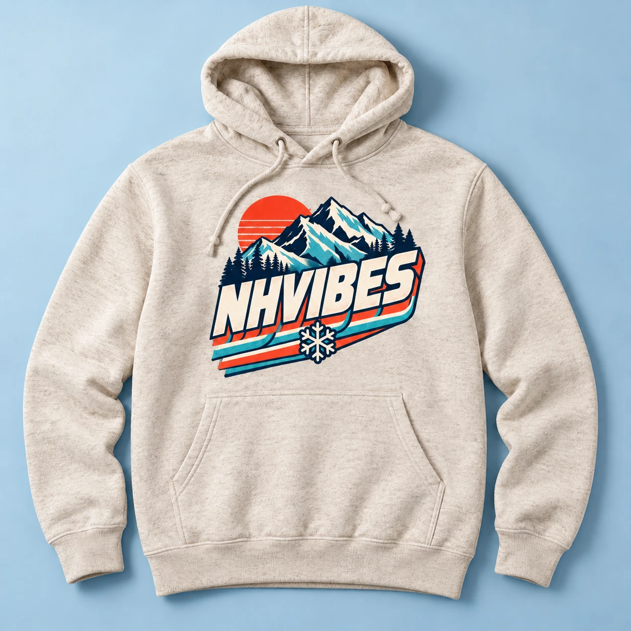 Illustrative hoodie concept of NHVibes
