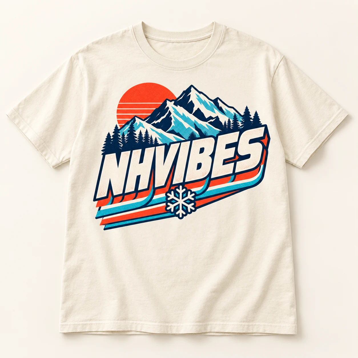 Illustrative t-shirt concept of NHVibes